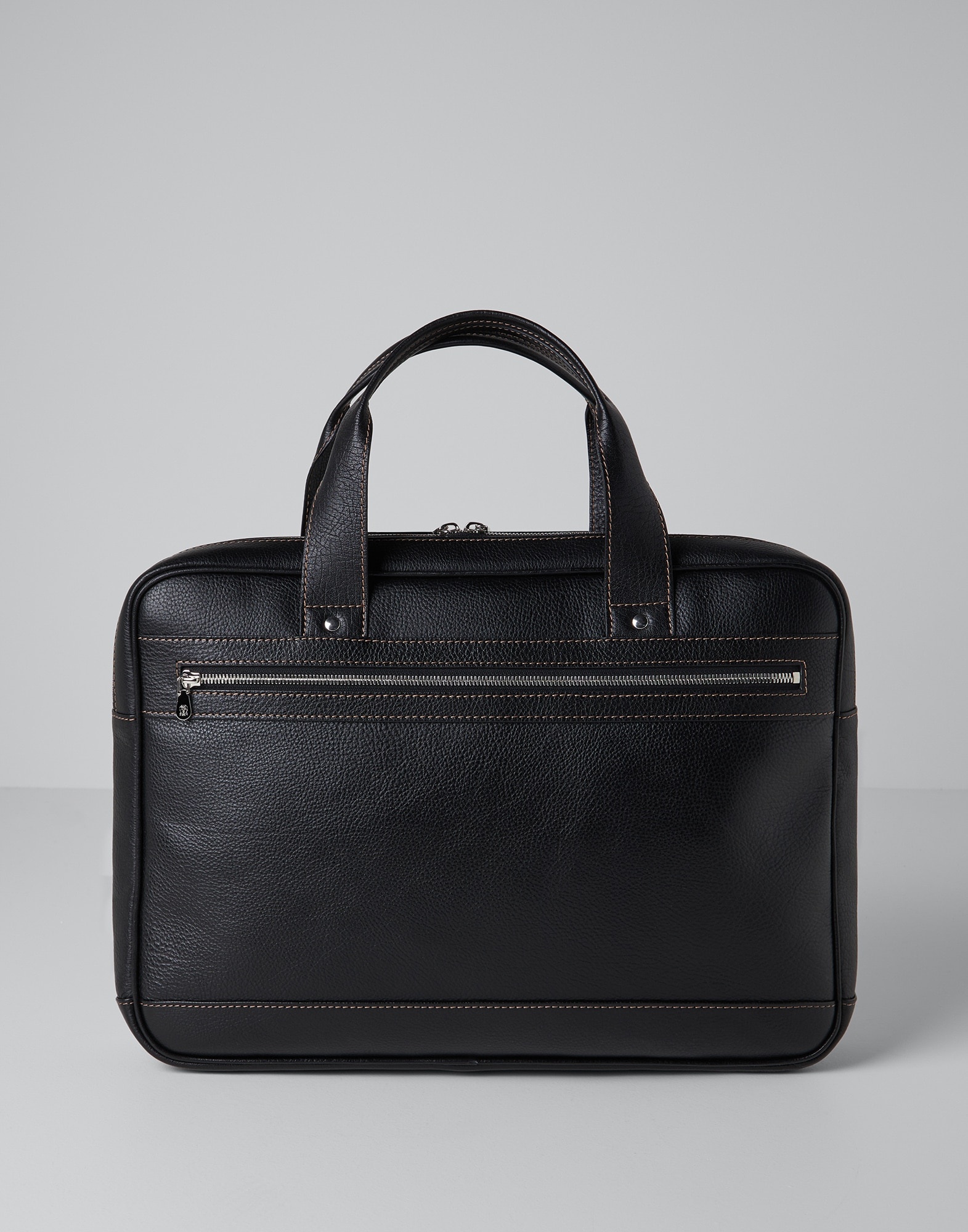Grained calfskin briefcase - 2