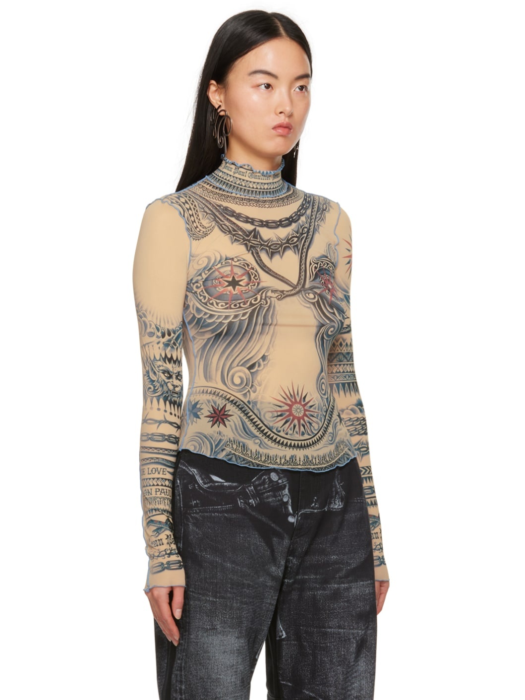 Beige Soleil Turtleneck - 2