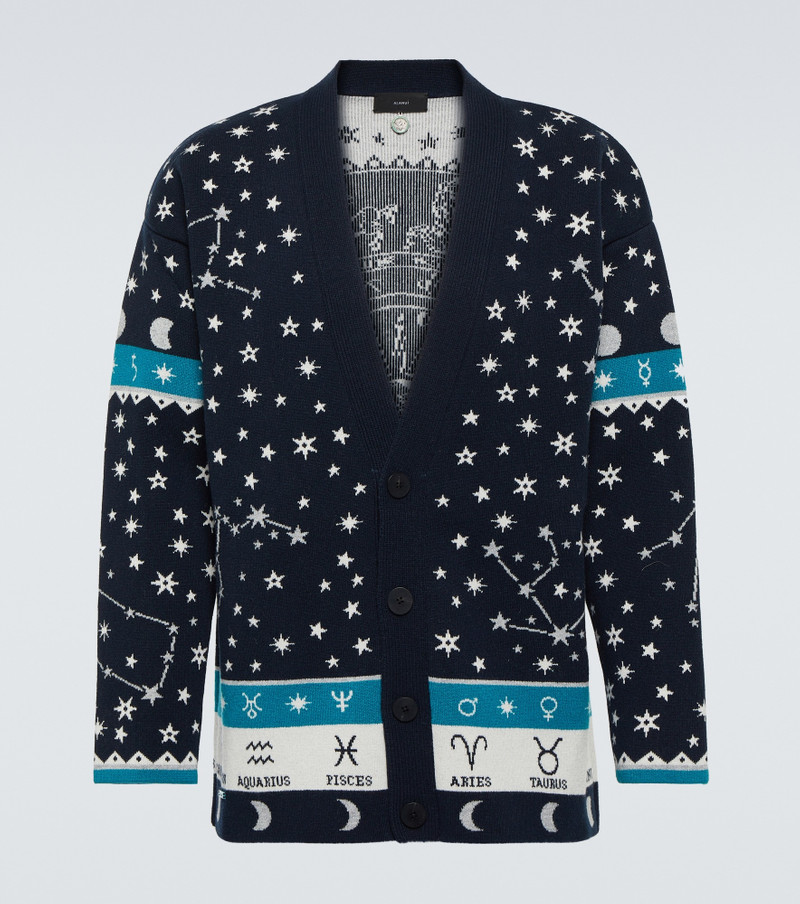 Astrology Wheel wool-blend cardigan 1