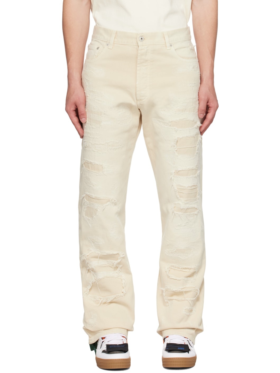 Off-White Regular 5-Pockets Jeans - 1