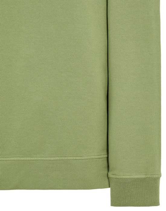 62752 COTTON STRETCH FLEECE_ GARMENT DYED OLIVE GREEN - 4