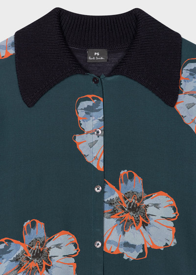 Paul Smith Wool-Silk 'Flowerhead' Short Sleeve Shirt outlook