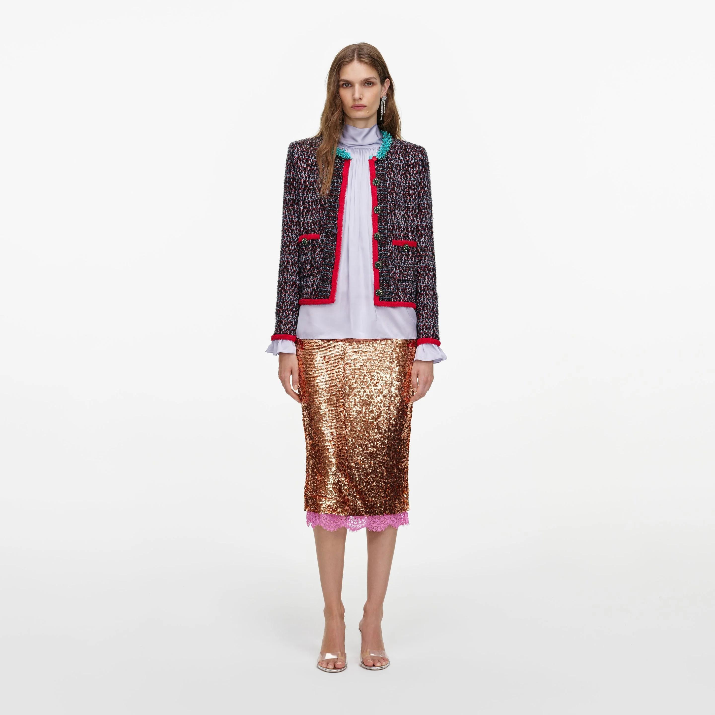 Multi Textured Knit Cardigan - 1