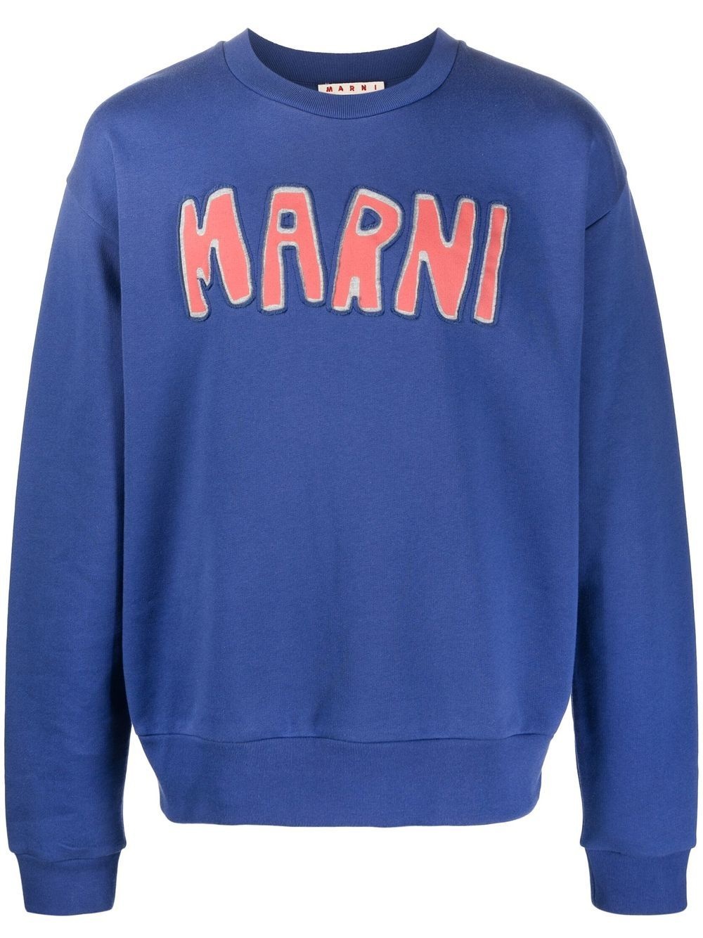 logo-appliqué crew-neck sweatshirt - 1