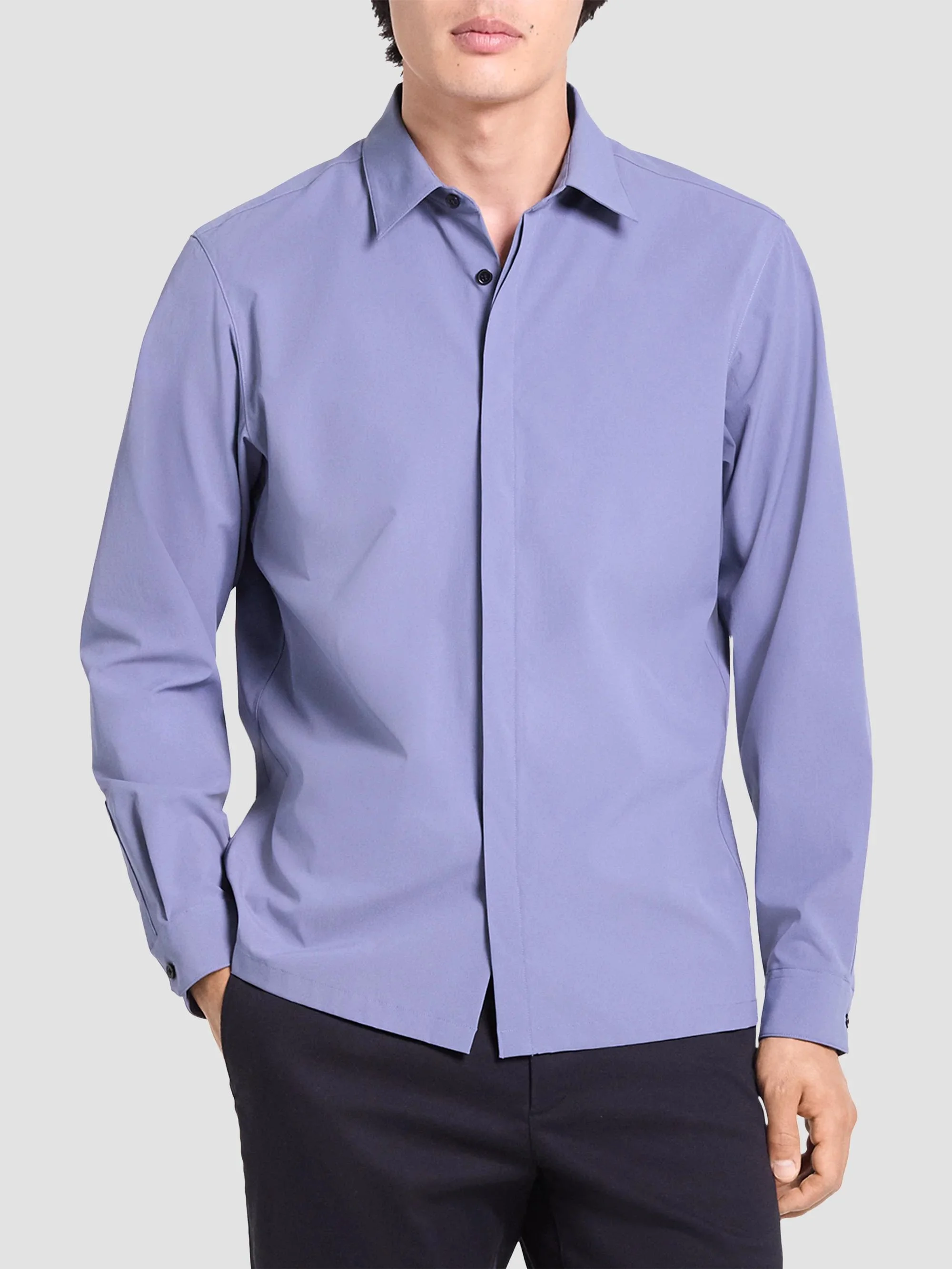 Men's Motion Poplin Shirt - Dusk Blue - 1