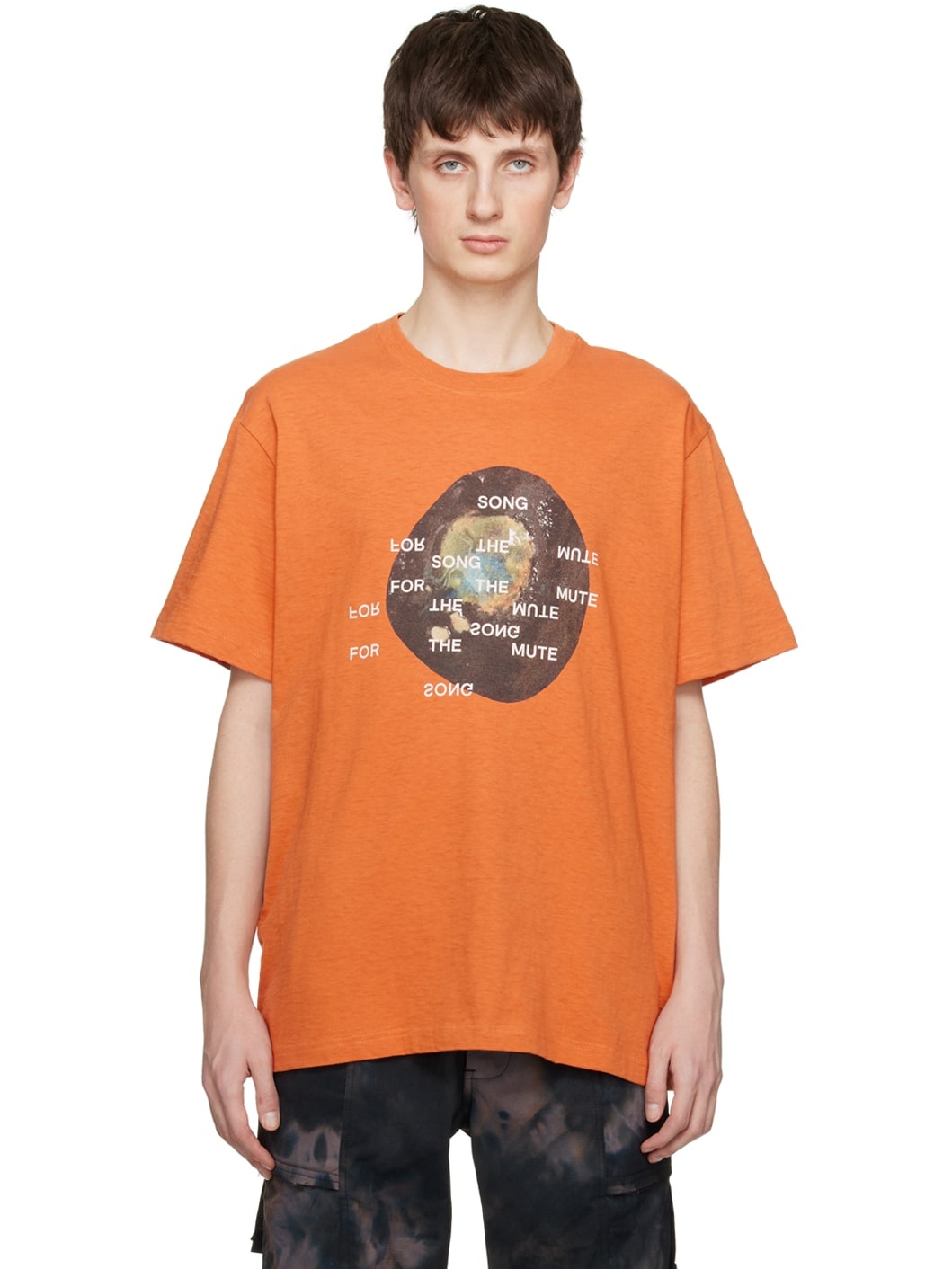 Orange Printed T-Shirt - 1