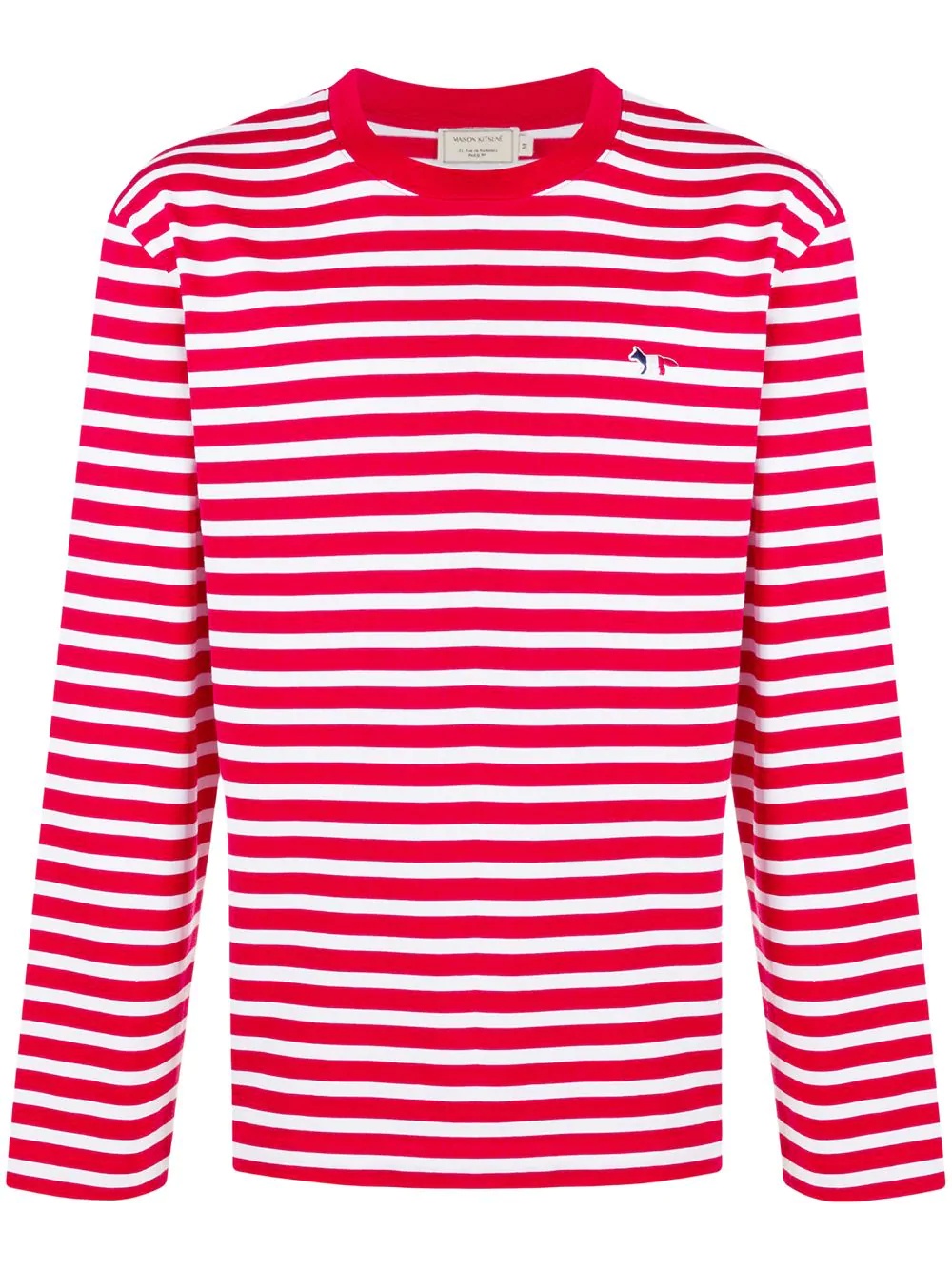 horizontal stripe sweatshirt - 1