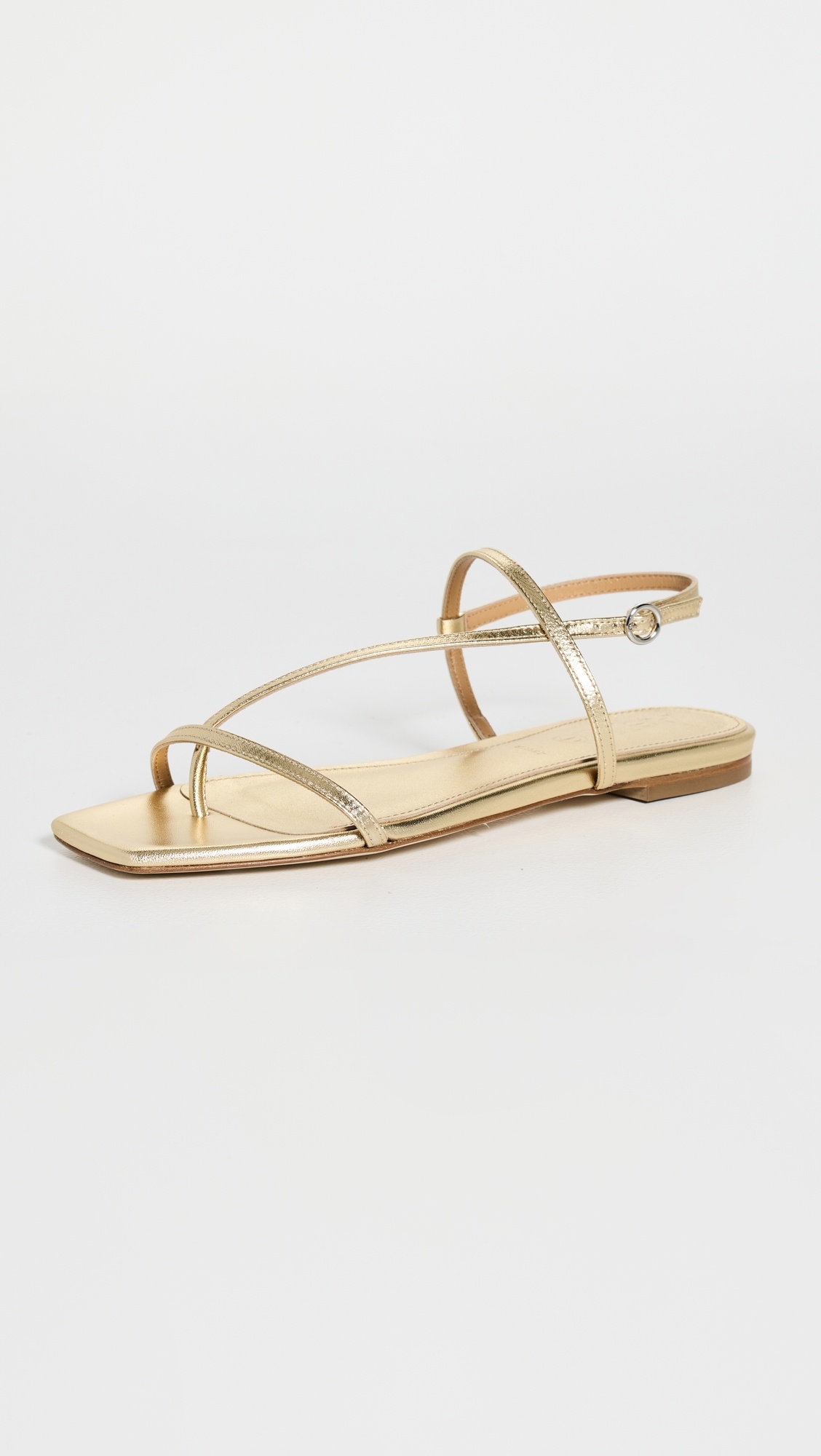 Ella Nappa Leather Laminated Sandals - 1