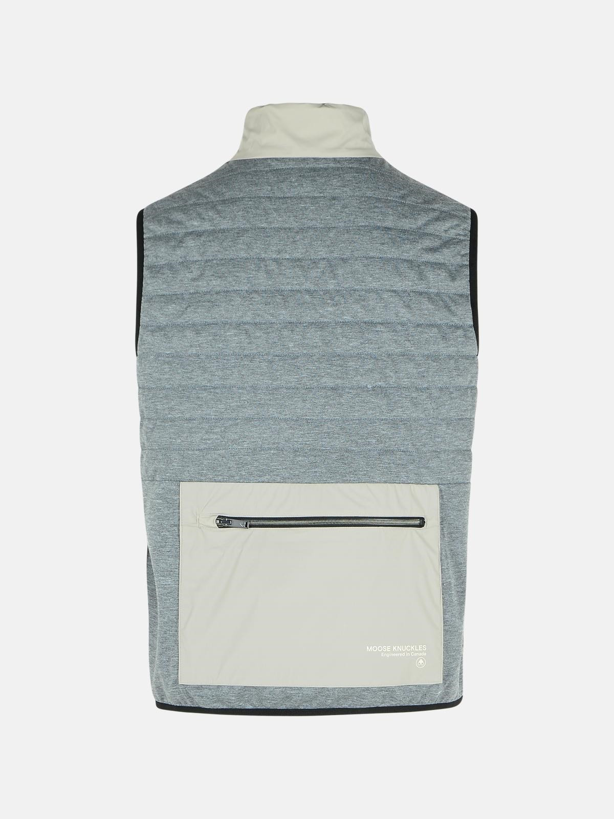 'DOMINION' BLACK NYLON BLEND VEST - 6