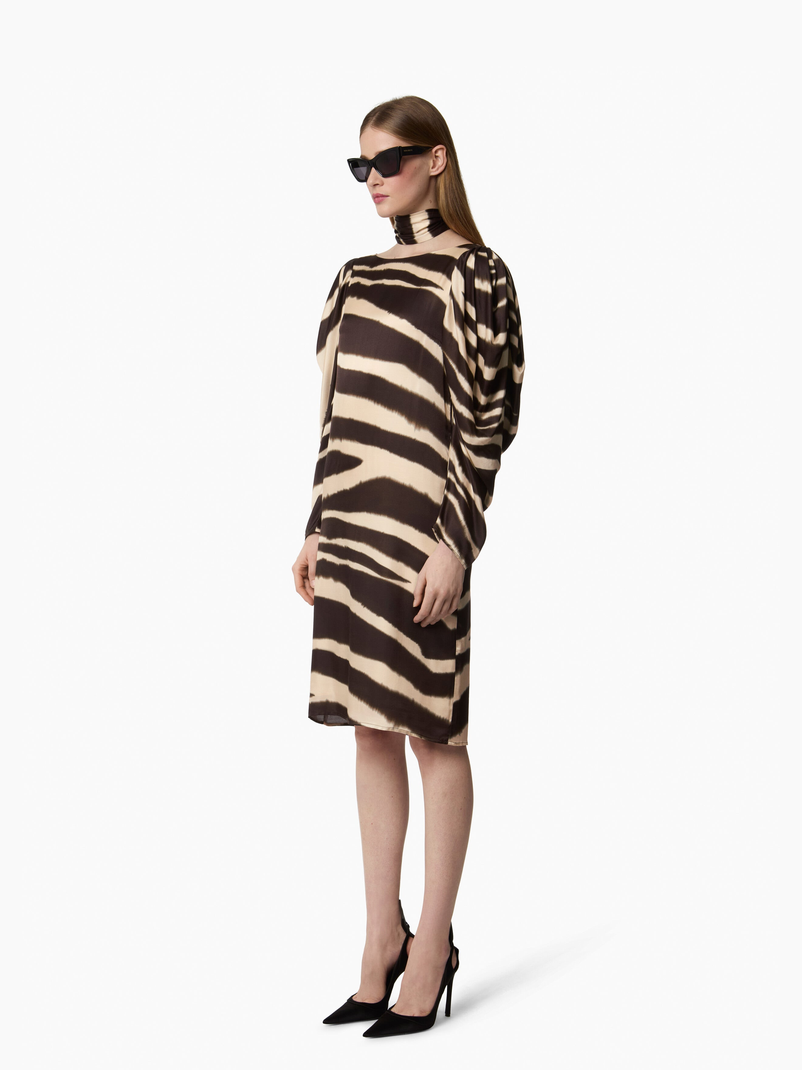 Midi Satin Dress - 2