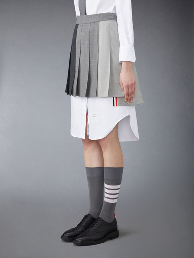 Thom Browne dropped back pleated mini skirt outlook