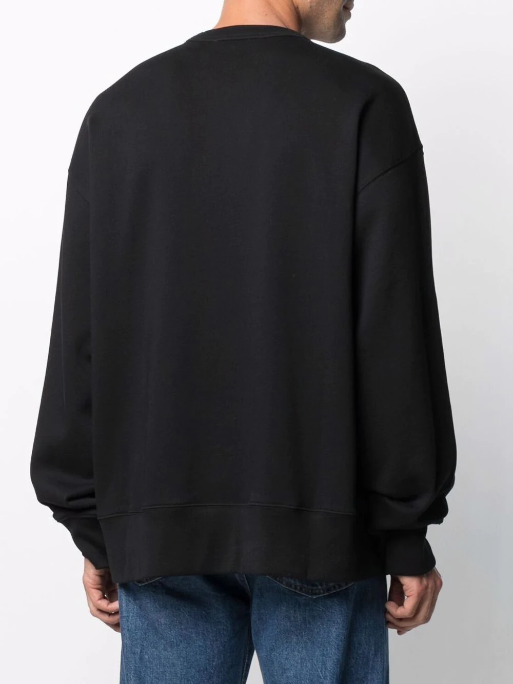 face-patch crew neck sweatshirt - 5