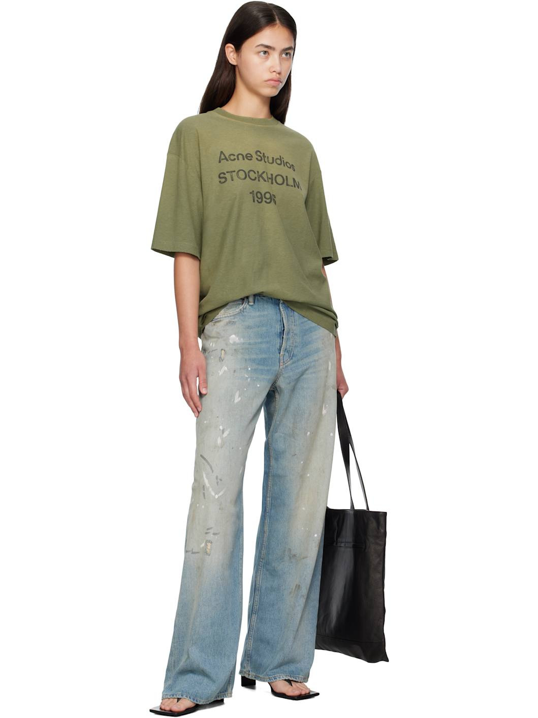Green Logo Relaxed-Fit T-shirt - 4