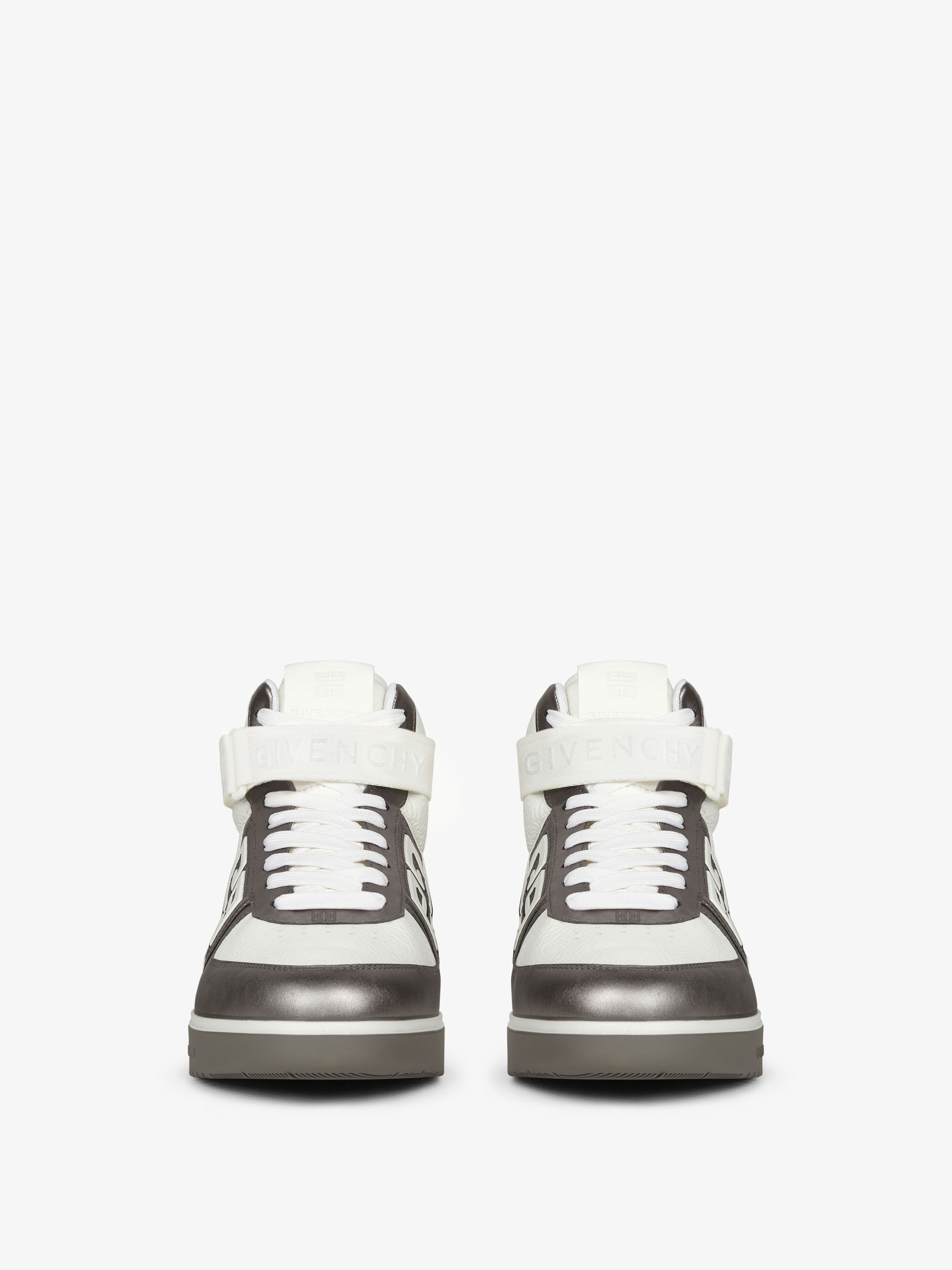 G4 HIGH TOP SNEAKERS IN LAMINATED LEATHER - 2