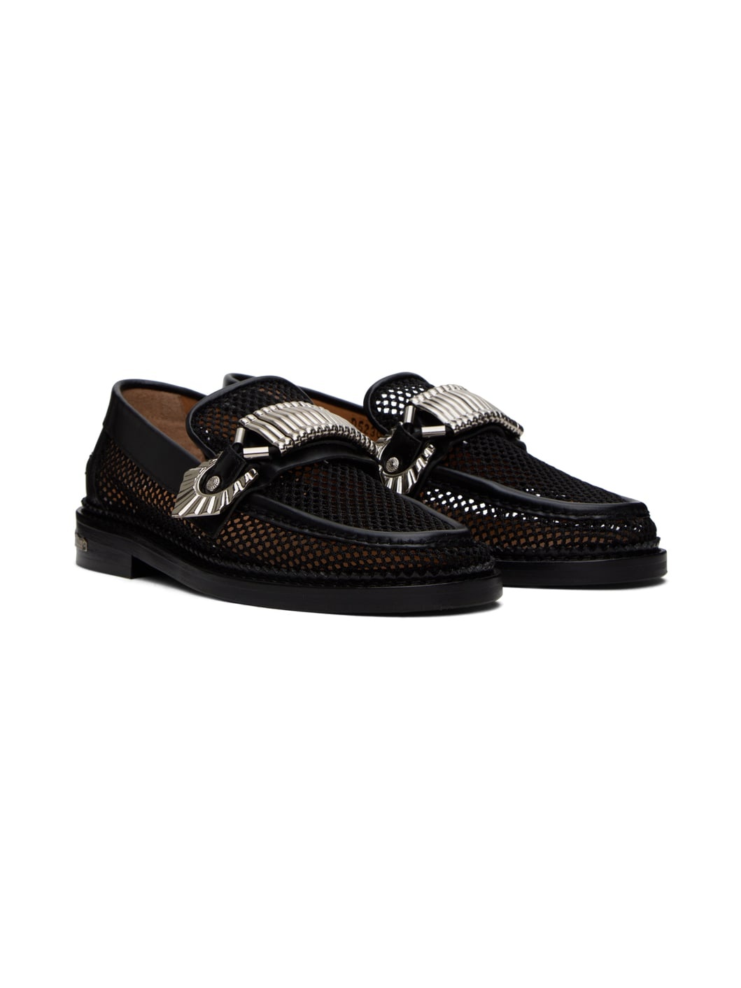 SSENSE Exclusive Black Hardware Loafers - 4