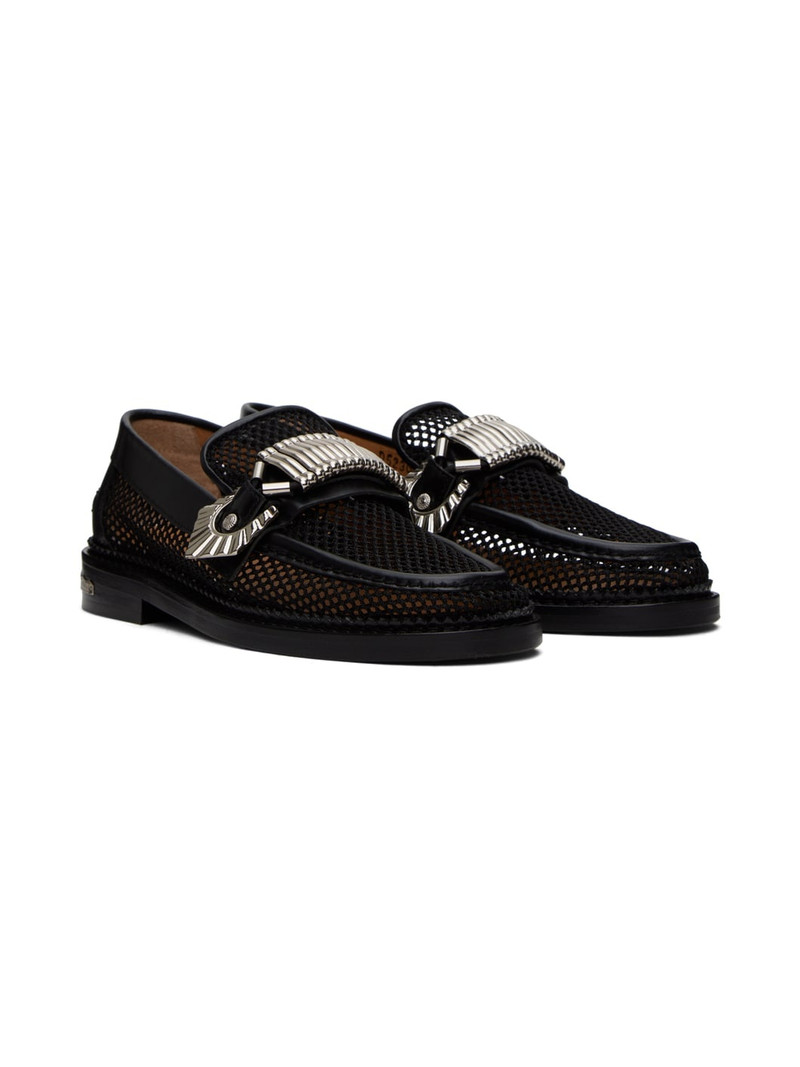 SSENSE Exclusive Black Hardware Loafers 4