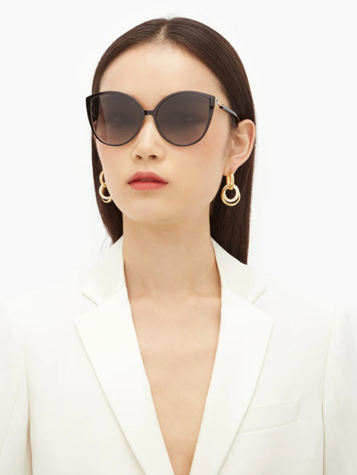 FENDI Oversized cat-eye metal and Optyl sunglasses outlook