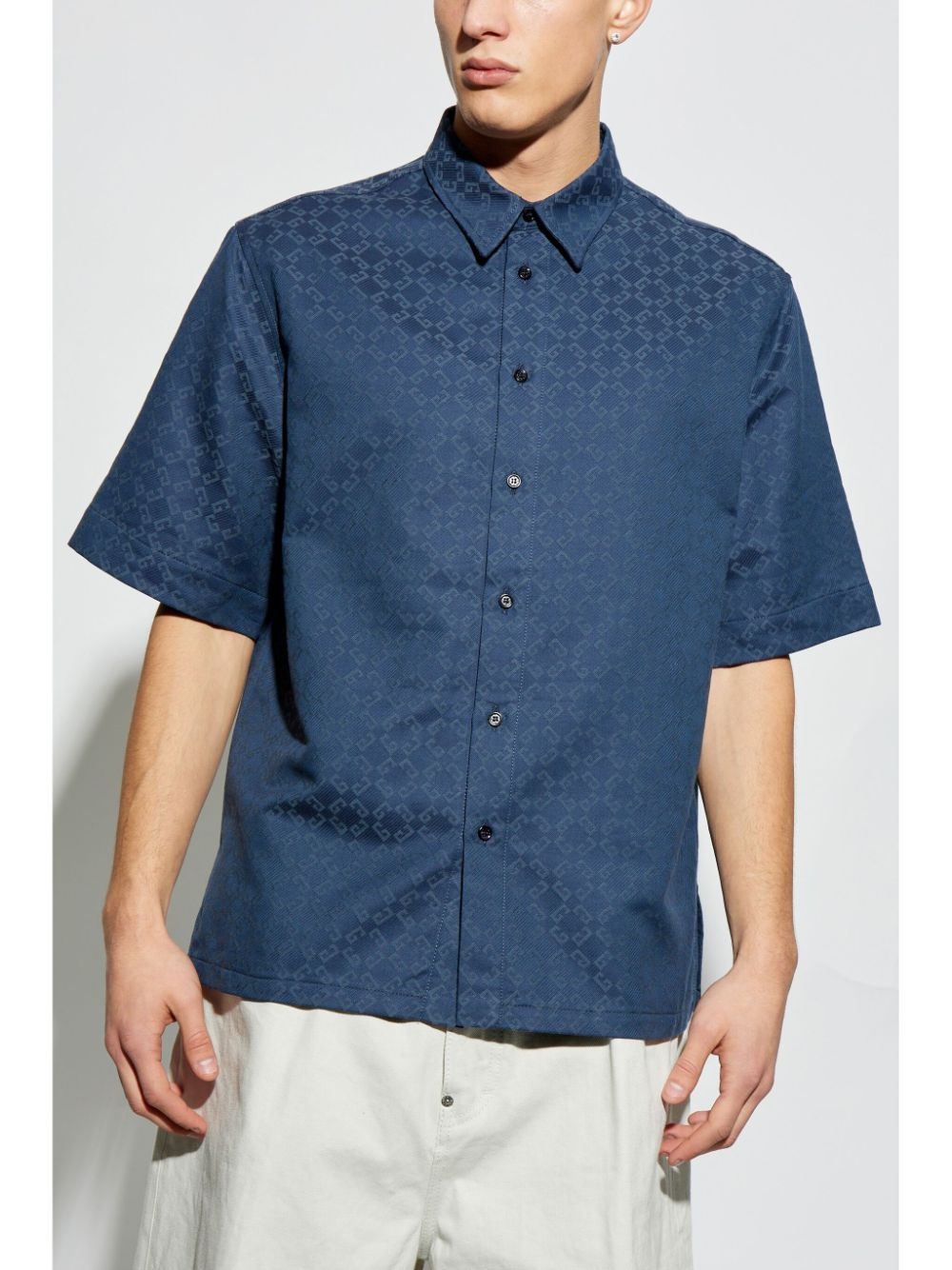 monogram-pattern shirt - 3
