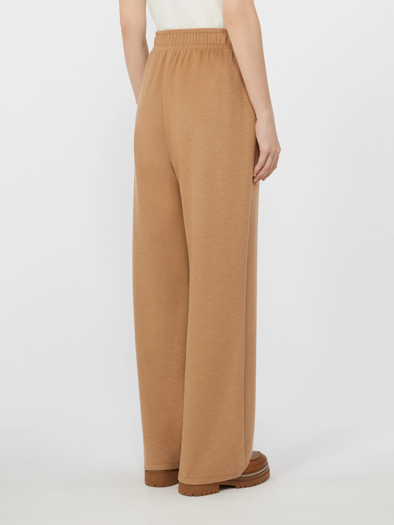 SPONDA Drap-effect jersey trousers - CAMEL 4