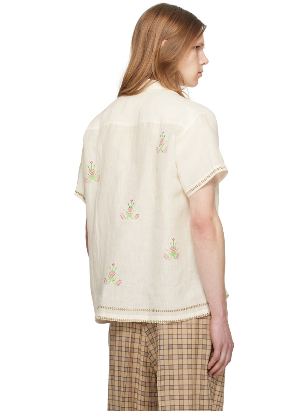 Off-White Embroidered Shirt - 3
