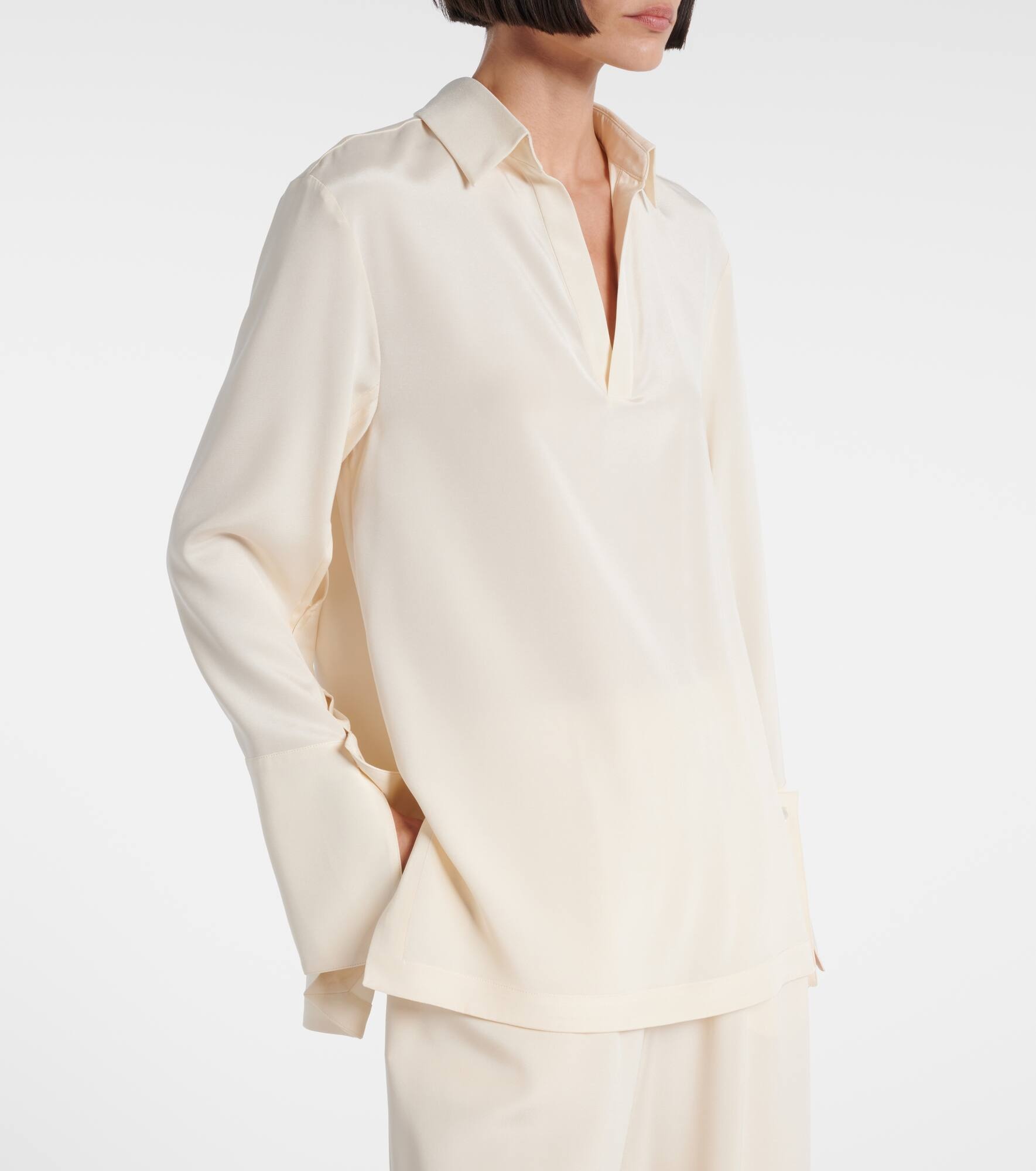 Dover silk-blend cady shirt - 6