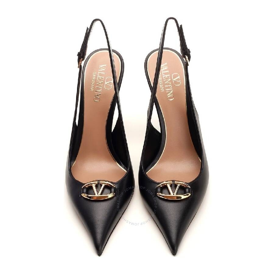 Valentino Logo Slingback Heel Pump - 4