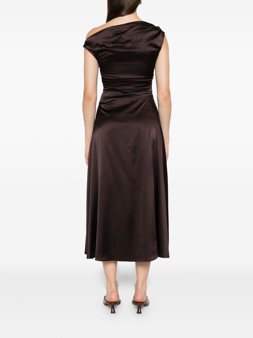 cowl-neck draped dress - 4