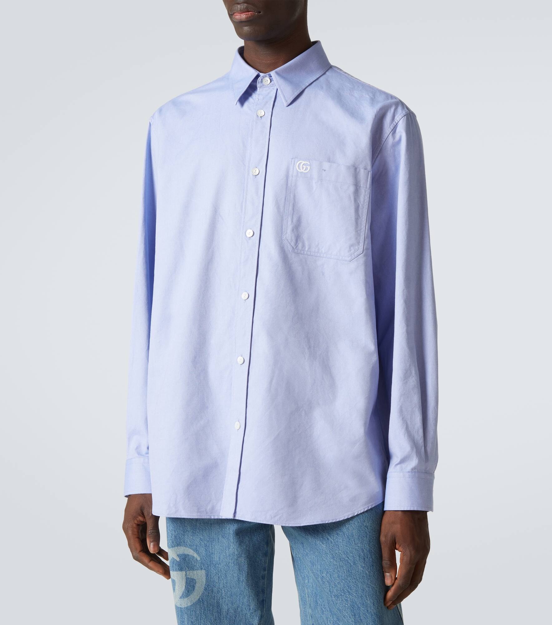 GG cotton Oxford shirt - 3