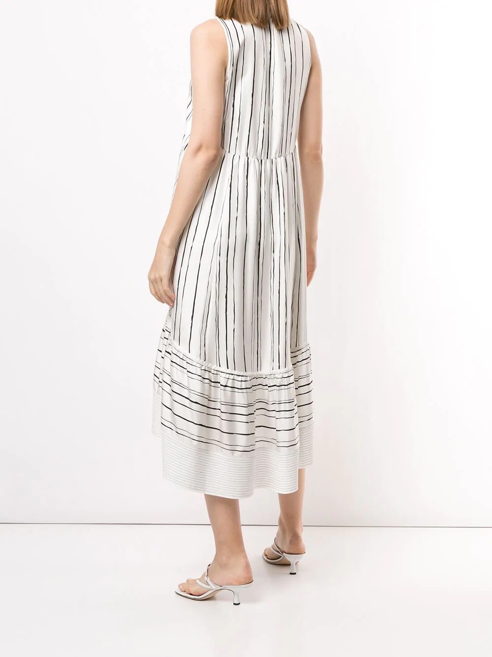 SL PAINTED STRIPE DRESS W HIGH-LOW HEM - 4