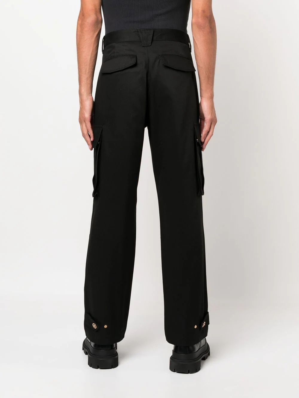 straight-leg cargo trousers - 4