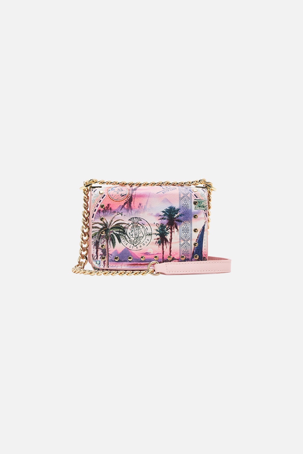 MINI CROSSBODY BOX BAG WITH CHAIN - 4