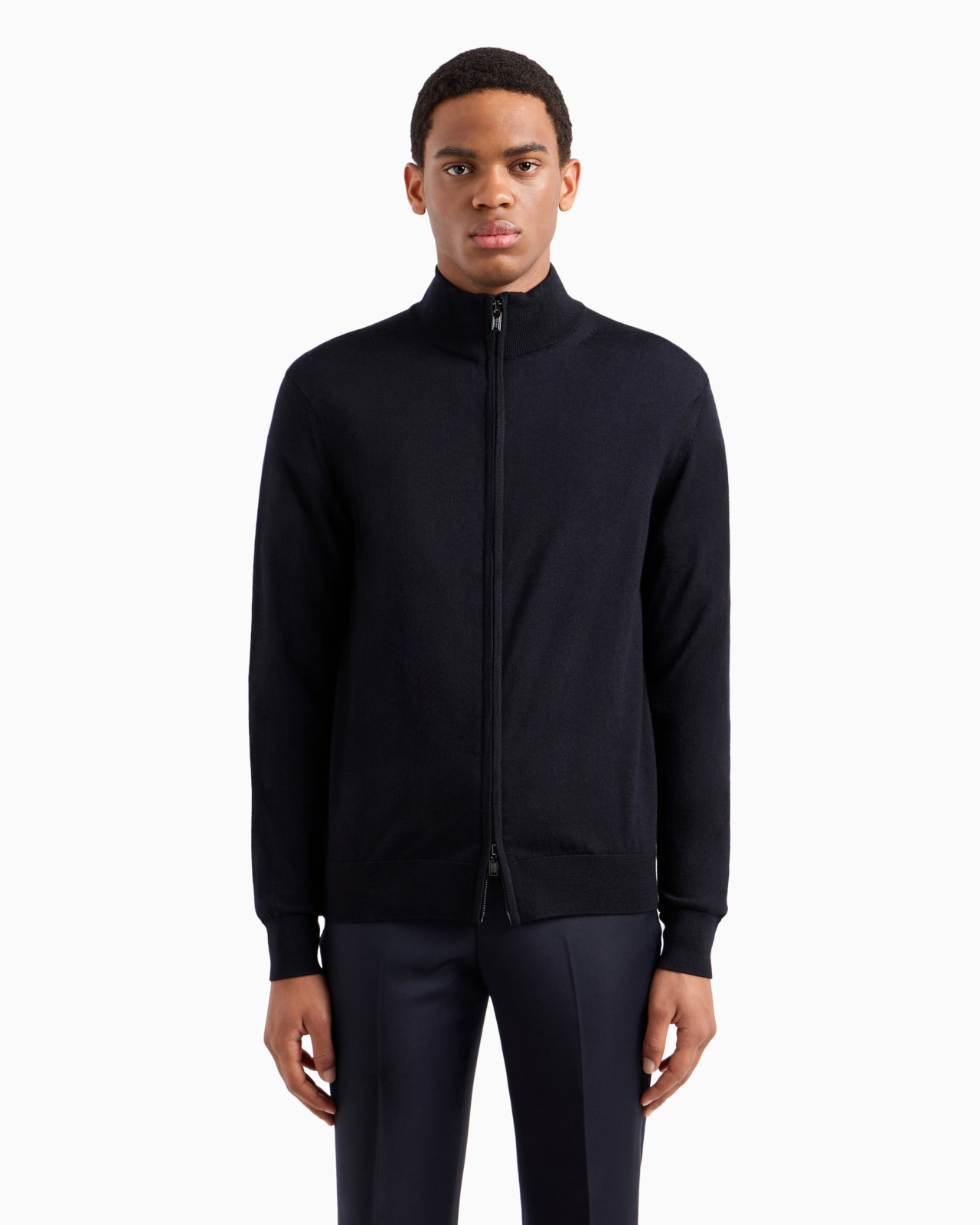 Virgin-wool full-zip cardigan - 4