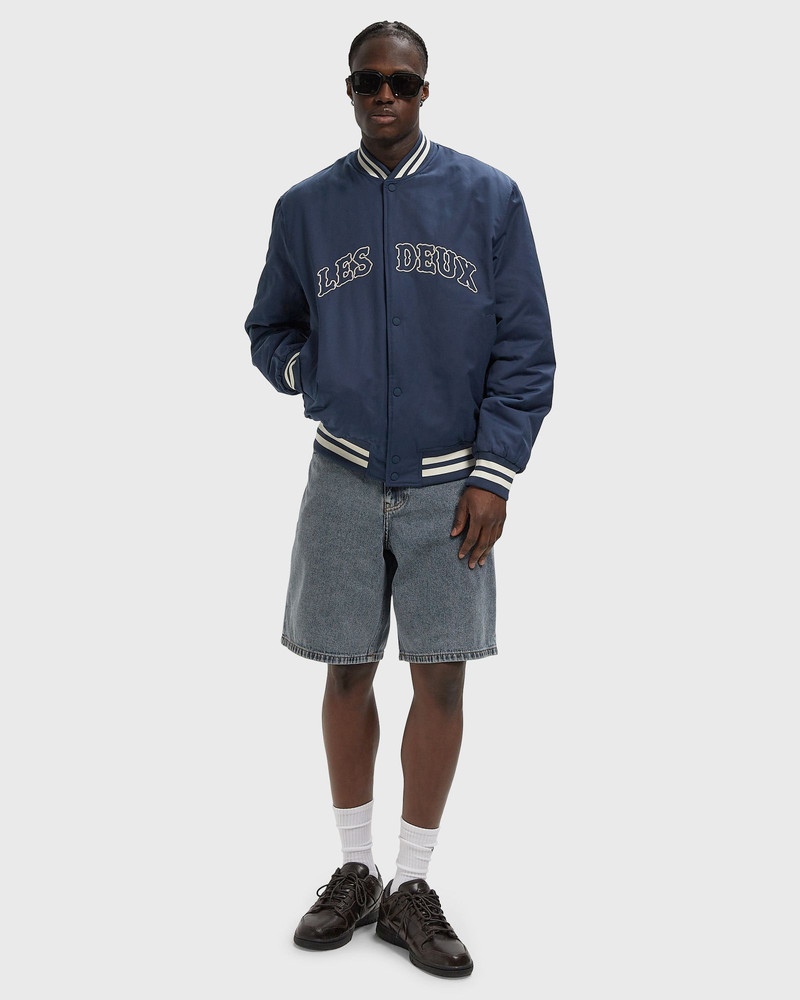 Les Deux Ryder Ice Blue Denim Shorts outlook