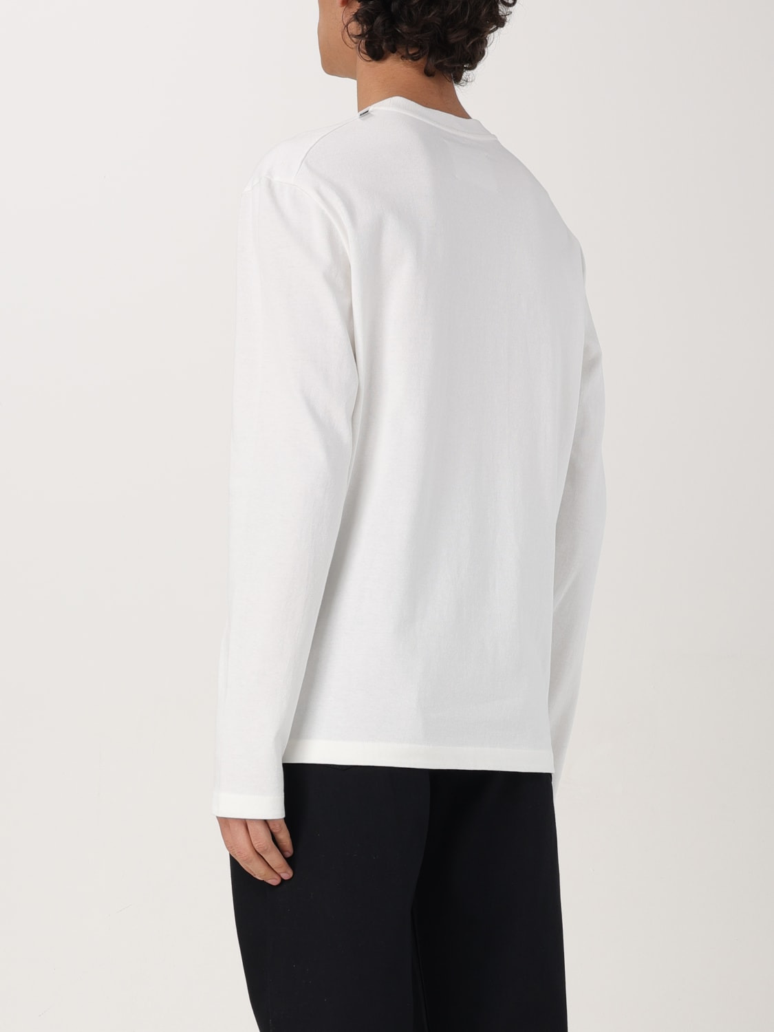 Jil Sander basic long-sleeve cotton sweater - 3
