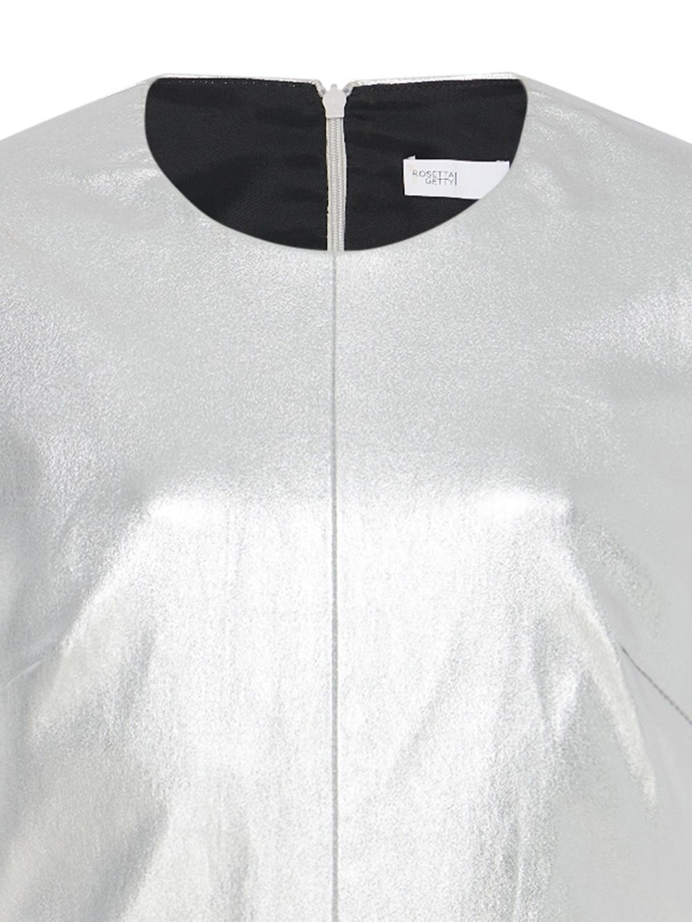 leather laminated T-shirt - 2