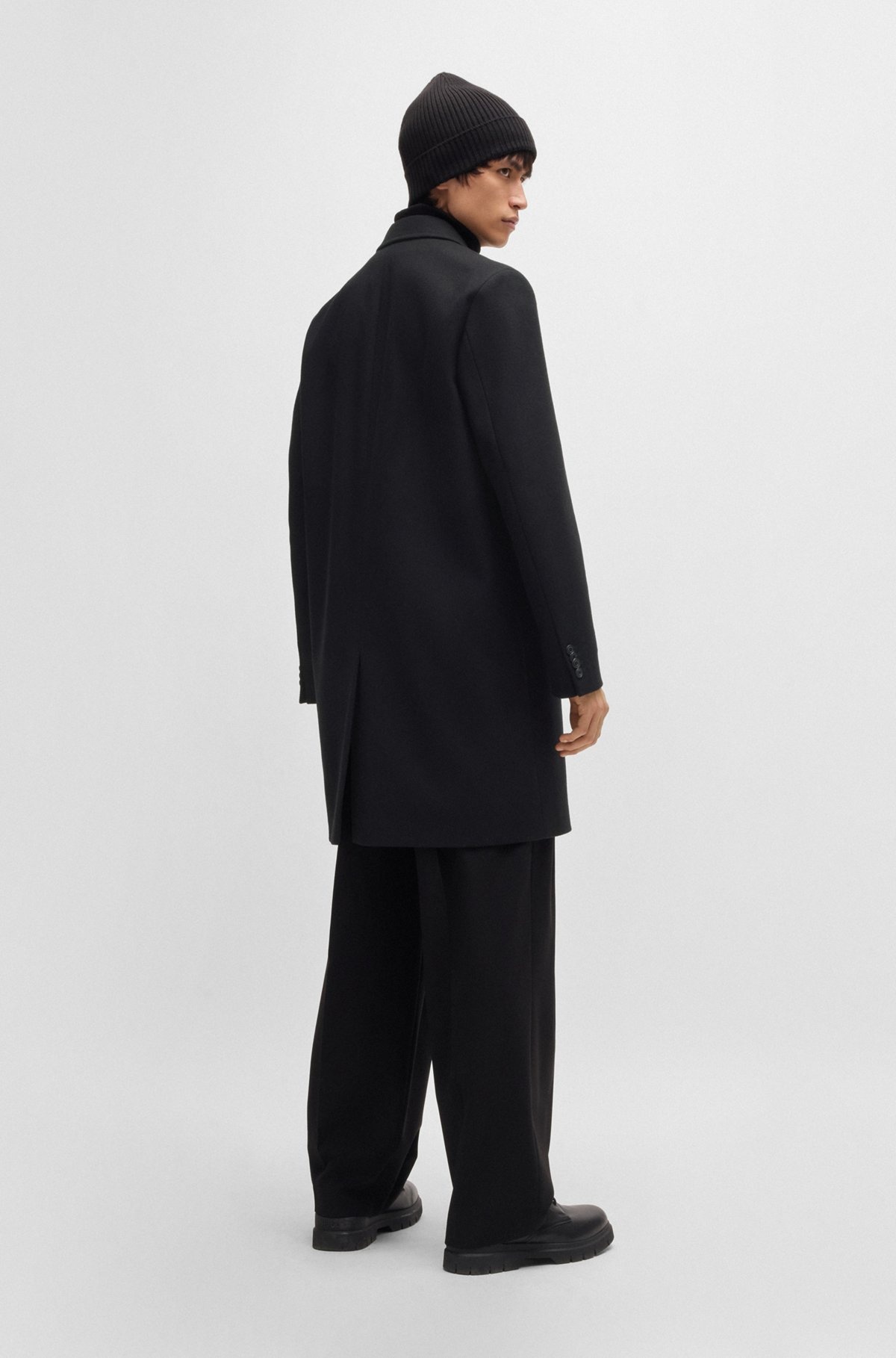 REGULAR-FIT COAT IN WOOL - 5
