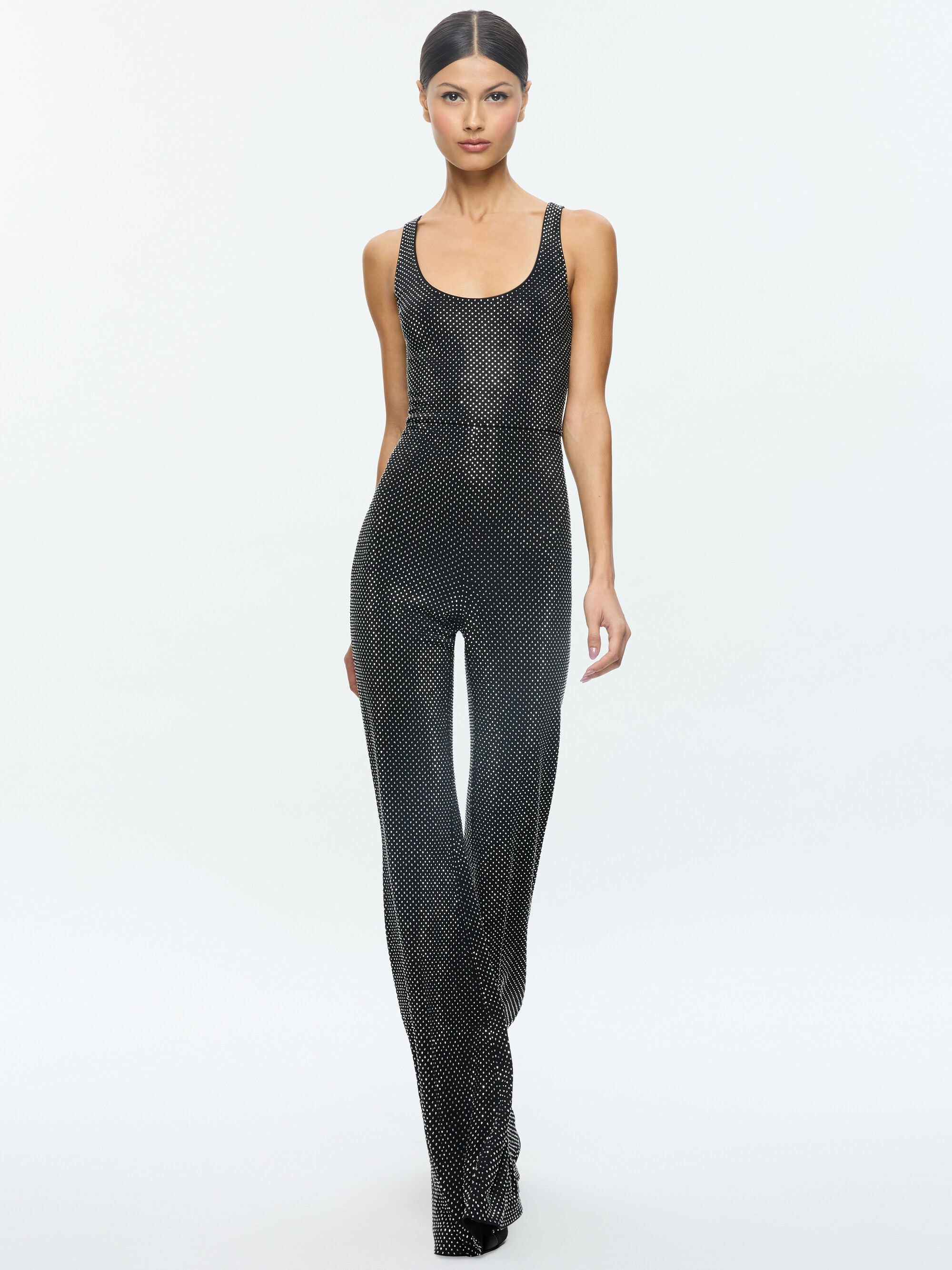 TERESA EMBELLISHED BELL BOTTOM JUMPSUIT - 6