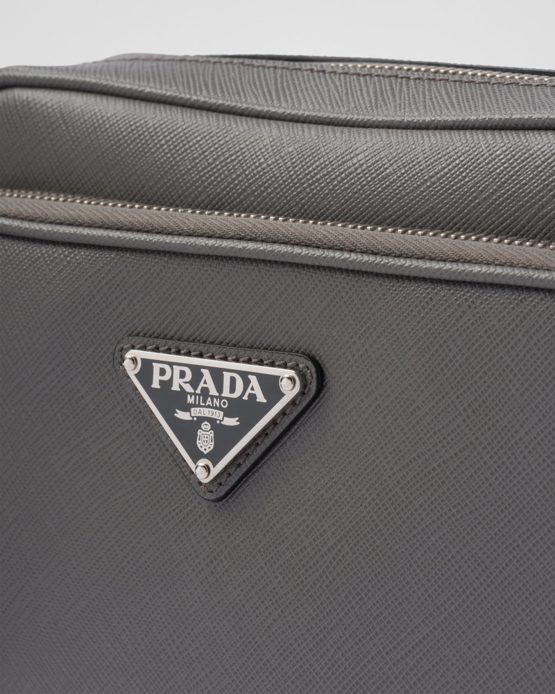 Saffiano leather shoulder bag 5