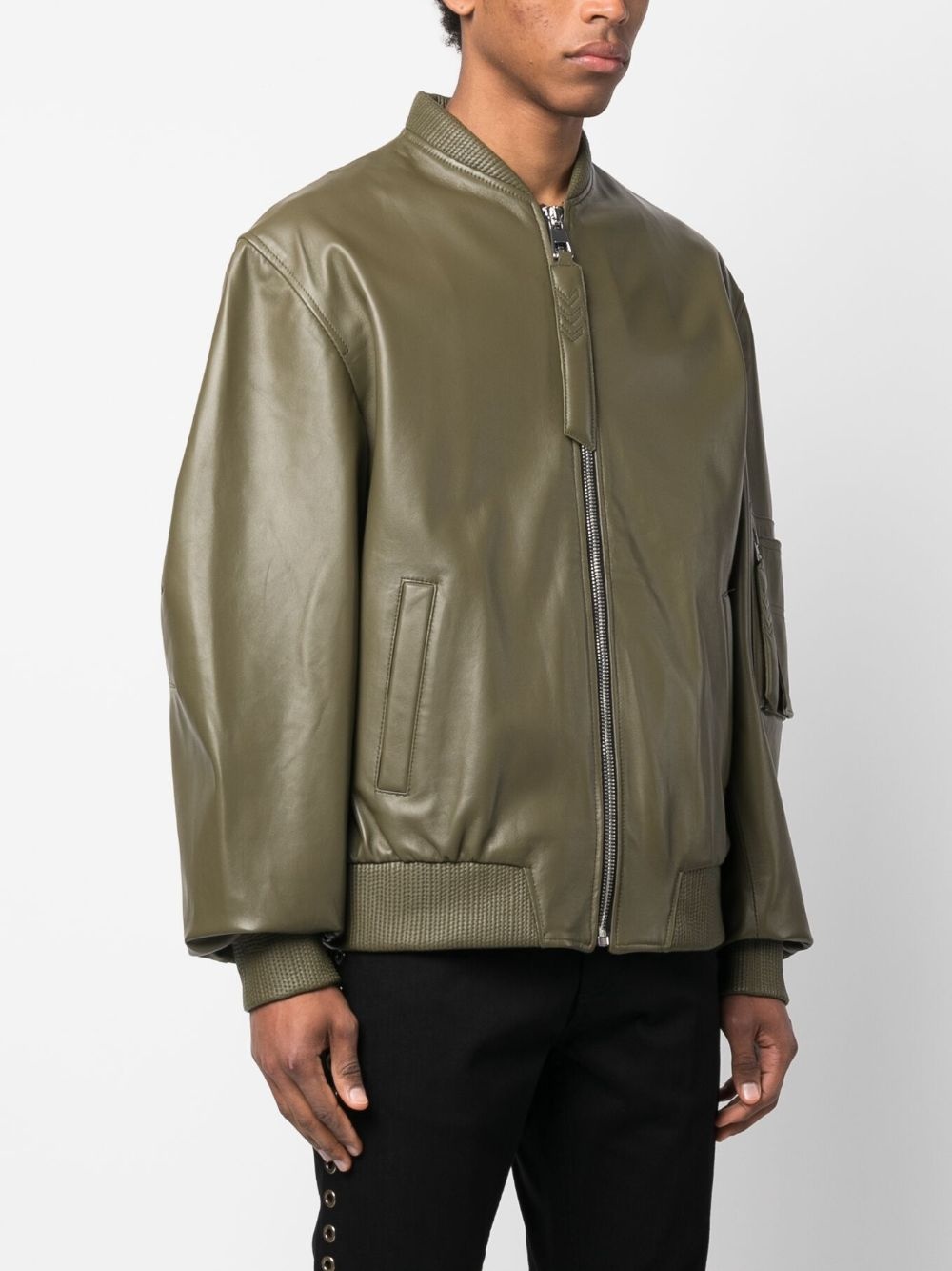 Savona leather bomber jacket - 4