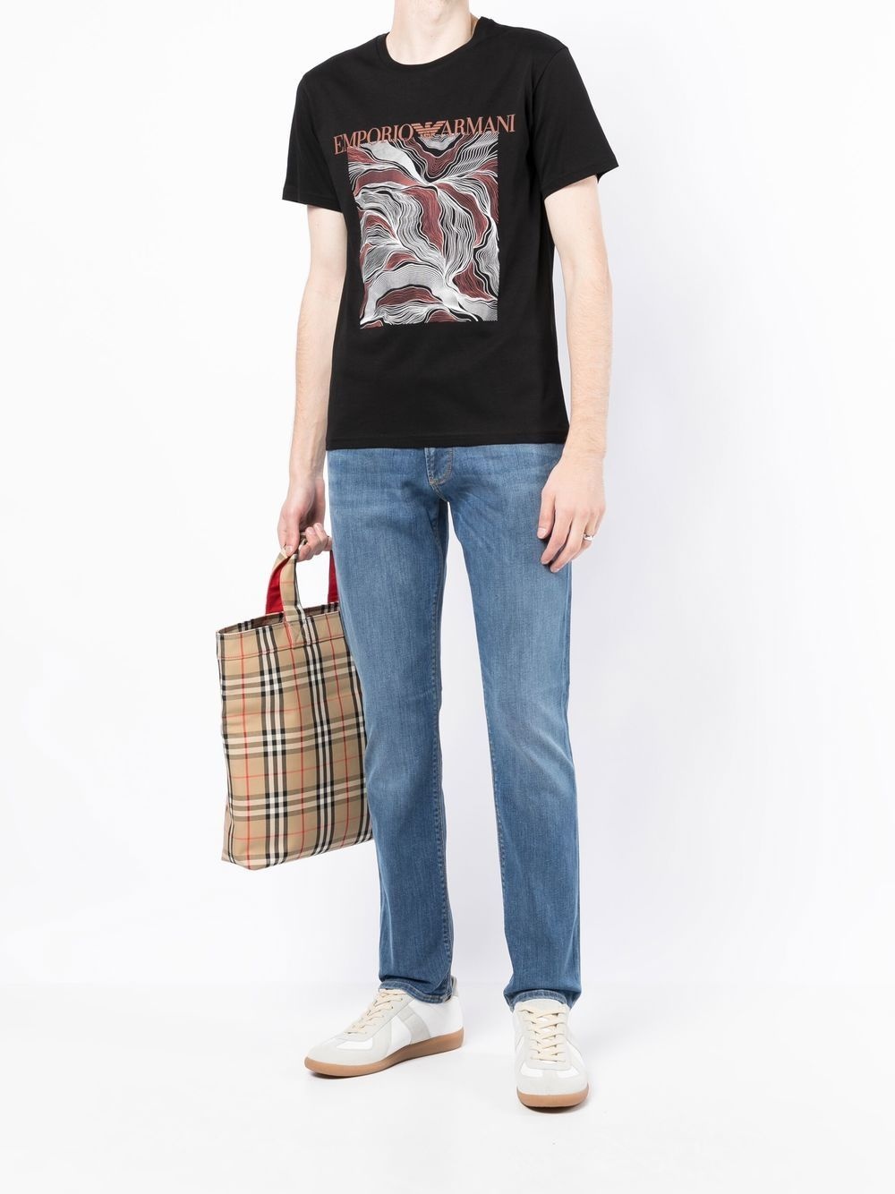 slim-cut denim jeans - 2