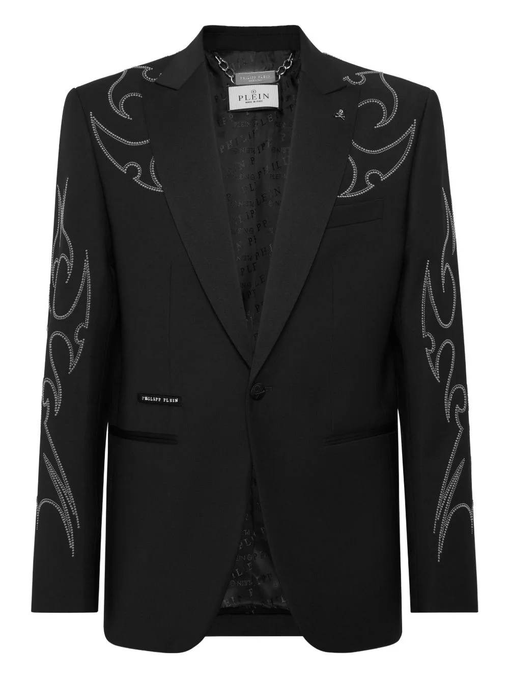 embroidered blazer - 1