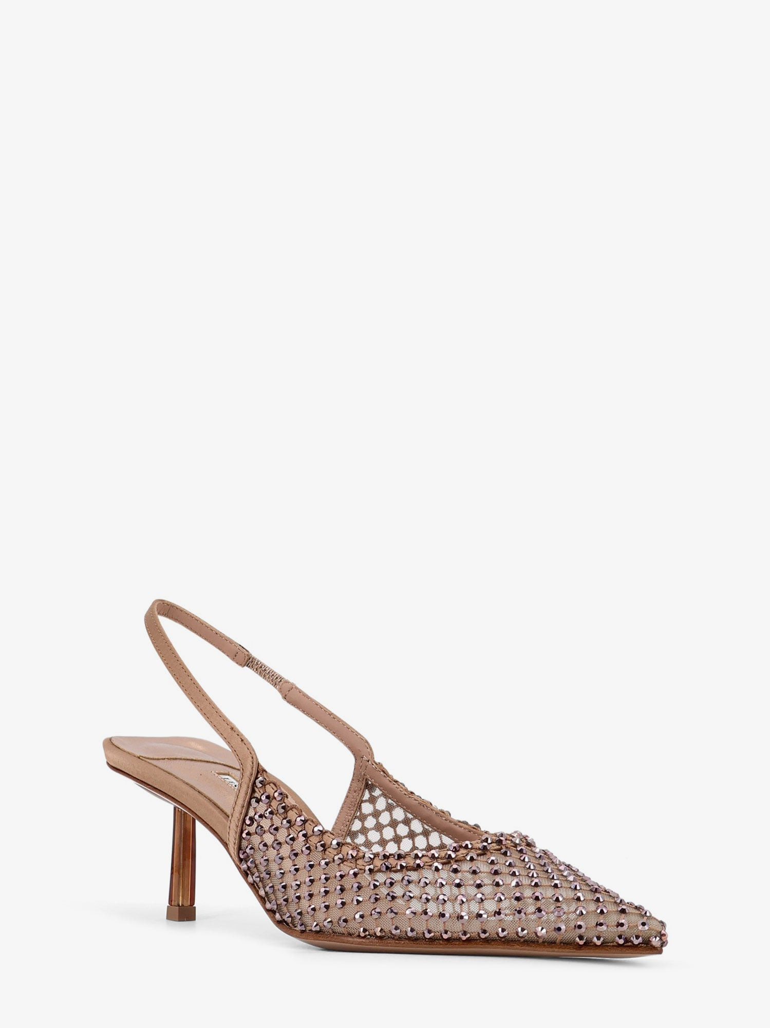 LE SILLA - Le Silla Gilda Certified Nylon And Rhinestones Slingback Pumps - 2