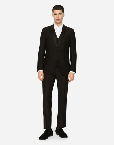 Dolce & Gabbana Wool and silk Martini-fit tuxedo suit outlook