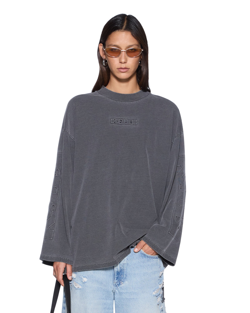 SOTT ALTAR BOYFRIEND LS TEE CHARCOAL 1
