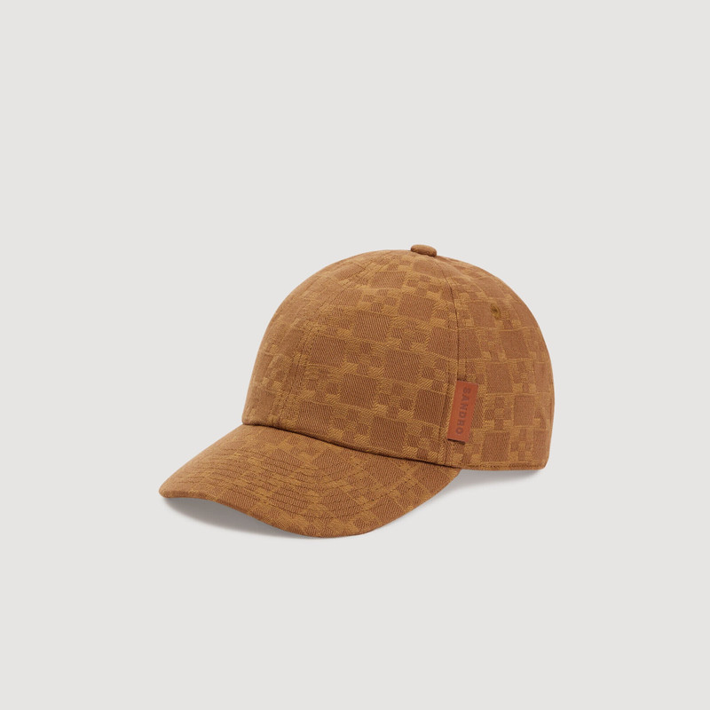DENIM CAP WITH CROSS MOTIF 3