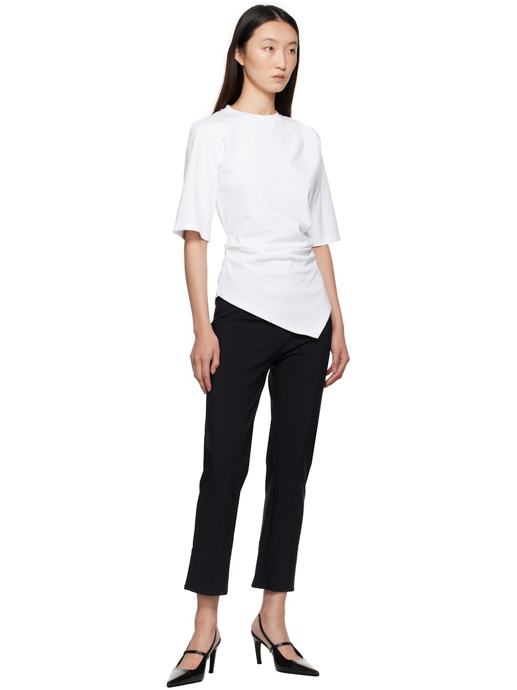 White Reinvented Twisted T-Shirt - 4