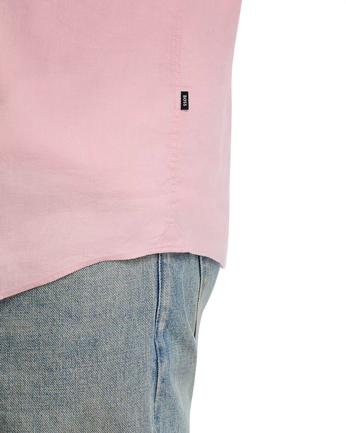 Stretch Linen Roan Slim Fit Shirt - 4