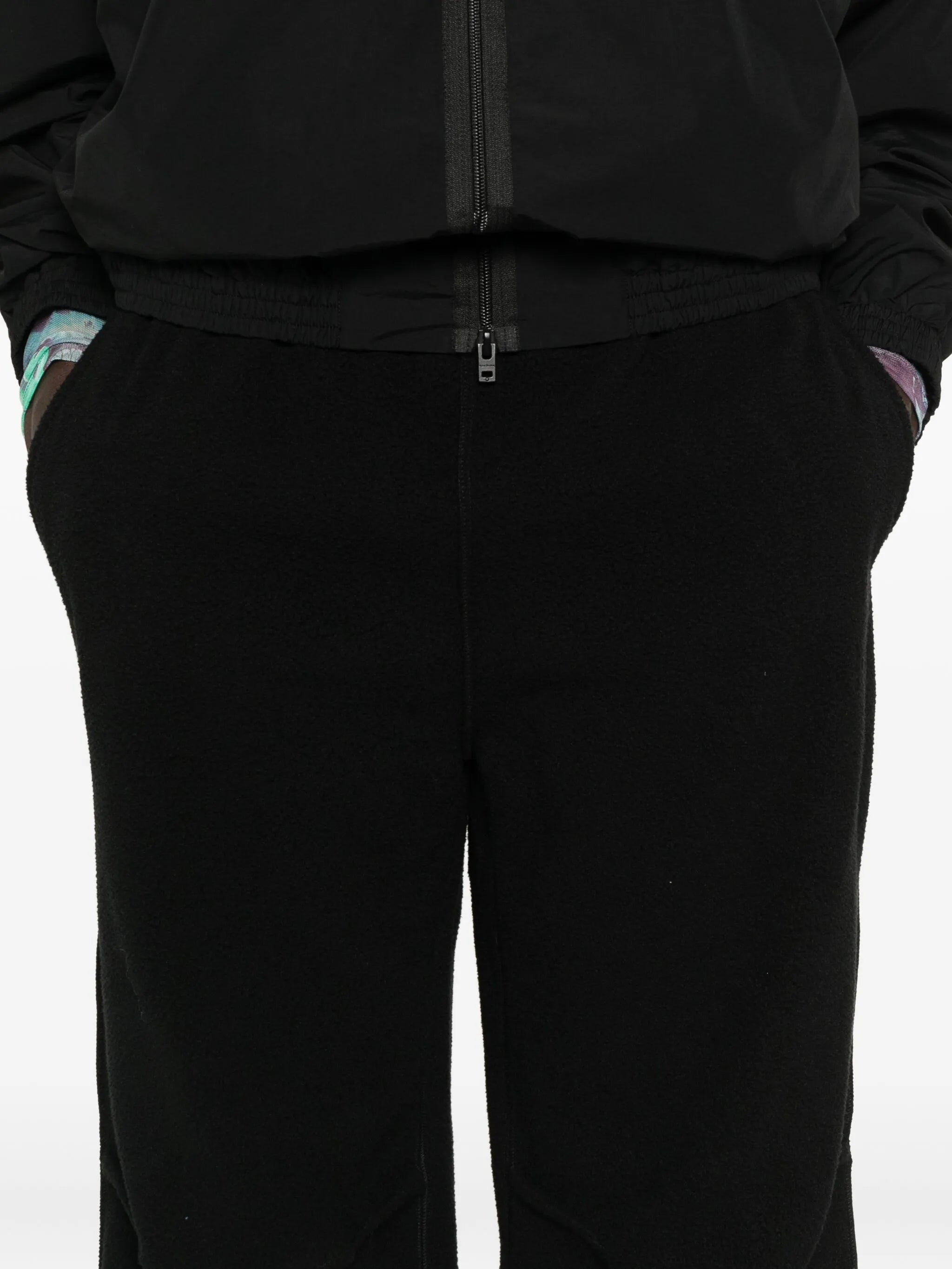 Mm6 Maison Margiela Fleece Cuffed-hem Trousers - 4