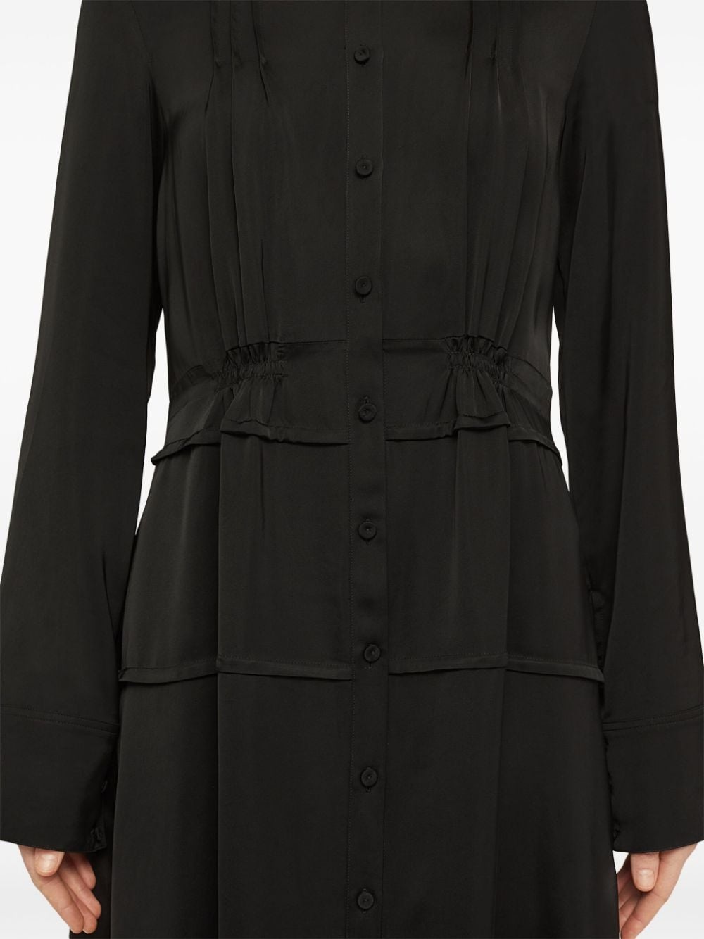 collarless midi dress - 4