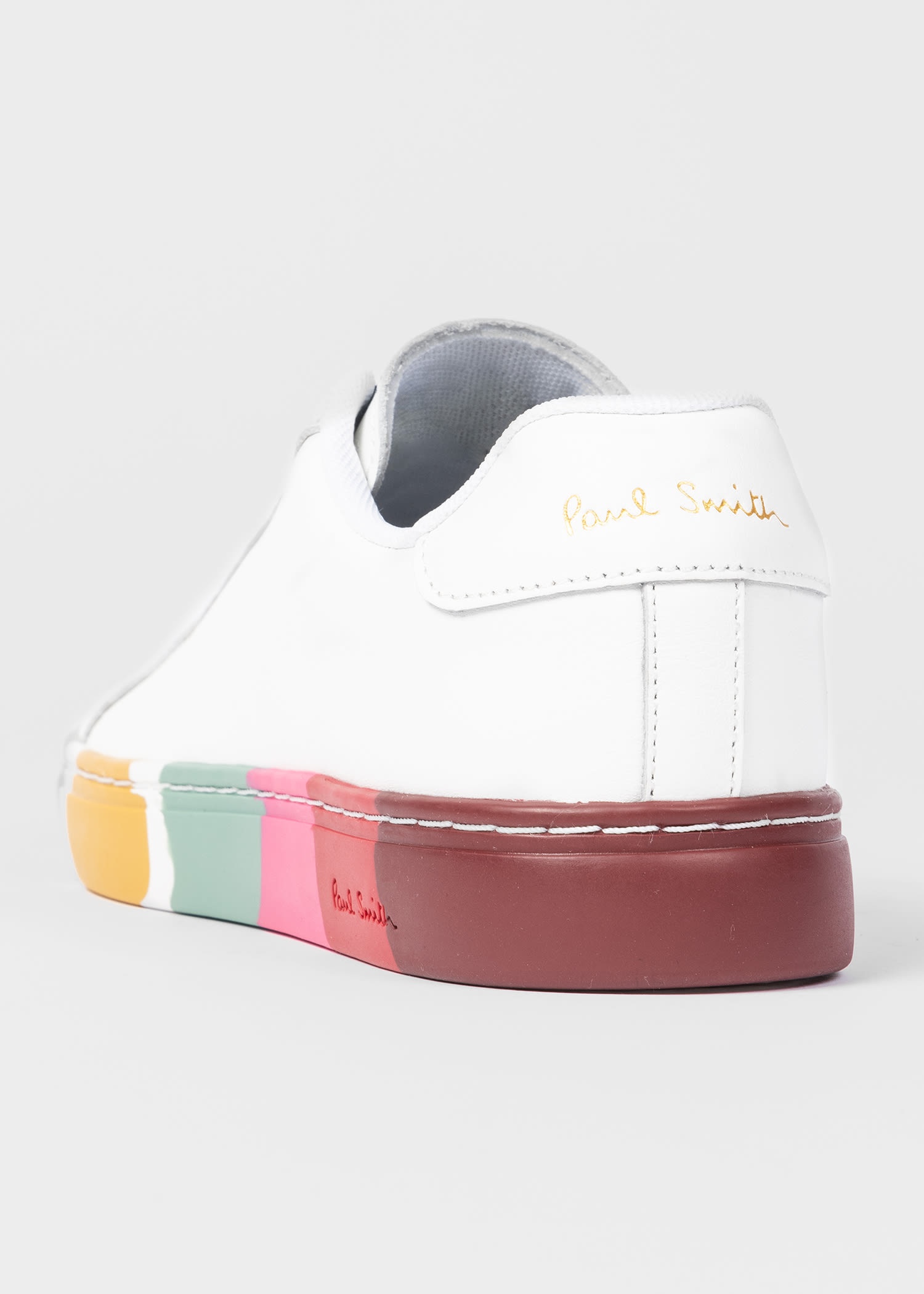 White Leather 'Lapin' Swirl Trainers - 4